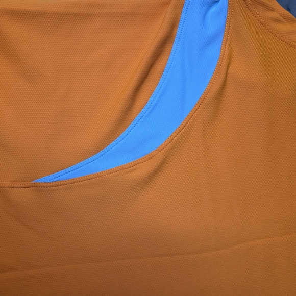 Nike Sphere Dry Athletic Tank Top Orange Blue Women’s Medium Workout Running Gym - Picture 10 of 10